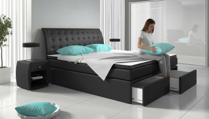 Boxspringbett Better Bett Polster Konschtsléier Designer Hotel Duebel Luxus Design