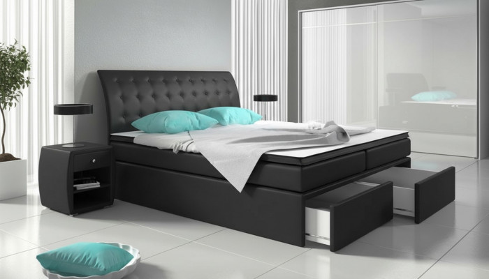 Boxspringbett Better Bett Polster Konschtsléier Designer Hotel Duebel Luxus Design