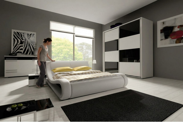 Design-Schlofkummer Komplett Garnituren Schaf Schlofkummer Bett Kommoud Nuecht Dësch Modern