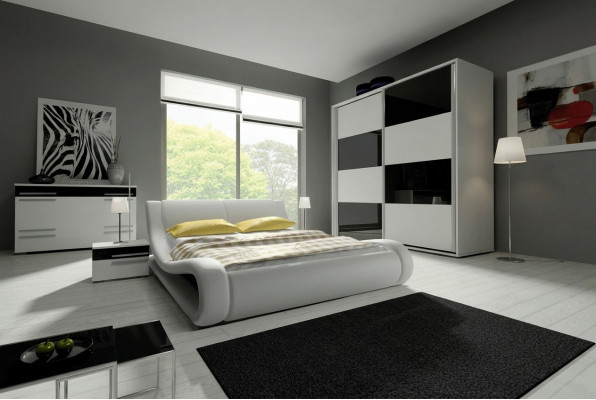 Design-Schlofkummer Komplett Garnituren Schaf Schlofkummer Bett Kommoud Nuecht Dësch Modern