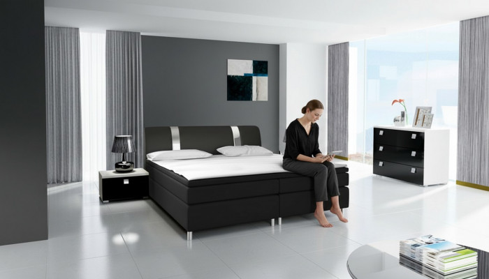 Design-Schlofkummer Modern Garnituren Komplett Schaf Schlofbett Kommode Nacht-kommoddchen