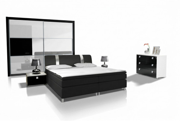 Design-Schlofkummer Modern Garnituren Komplett Schaf Schlofbett Kommode Nacht-kommoddchen