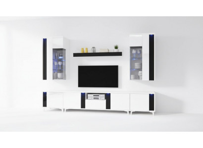 Héichglanz Wunnwand Schiefwand Deko Wunnzëmmer Schaf Vitrinn Sideboard