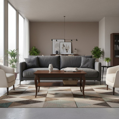 Barock Rokoko Extra Klass Couchtisch Holz Dësch Niewendësch Sofa Canapé Dëscher