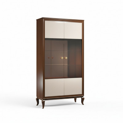 Luxus Vitrine Wunnzëmmer Miwwelen Schaf Glas Vitrinen Designer Schief Kommode
