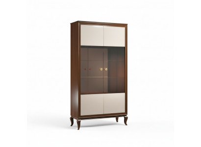 Luxus Vitrine Wunnzëmmer Miwwelen Schaf Glas Vitrinen Designer Schief Kommode