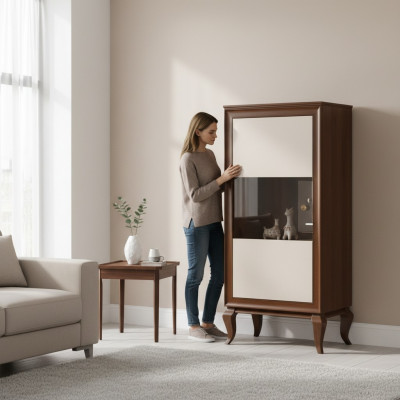 Kommod Vitrin Kommoden Vitrinen Wunnzëmmer Anriicht Designer Schaf Schief