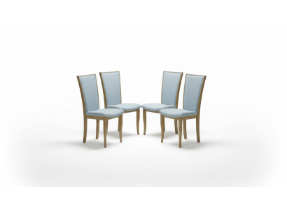 Set 4 Luxus Design Stull Polster Massiv Holz Büro Office Iesszëmmer Stull Sëtz