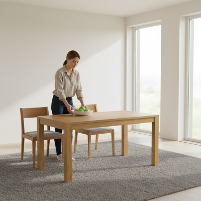 Design-Iessdësch am antike Stil Iessdësch Modern Dëscher Wunnzëmmer Holz 160/220cm