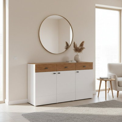 Kommod Vitrinn Kommoden Vitrine Kommodenschaf Schief Schaf 166x93cm nei