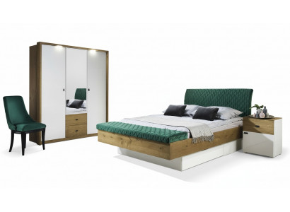 Designer Polsterbett Bett Better Stoff Holz Luxus Eebett 180x200cm Duebelbett