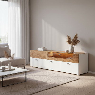 Sideboard TV Lowboard RTV XXL Schaf Cabinet Dësch Wunnzëmmer Holz Klassesch Barock