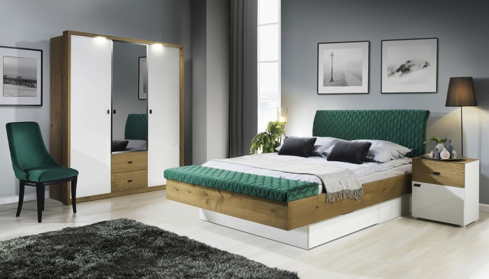 Komplett Schlofzëmmer Schlofzëmmer Nuetsdësch Komplett Bett Kleederschaf