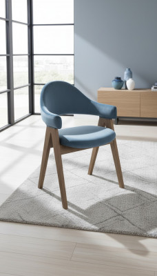 Luxus Design Polster Massiv Holz Stull Stillen Sëtz Lehn Büro Office Iesszëmmer