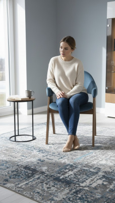Set vun 2 Stillegg Luxus Design Gepolsterte Massivholzstiller Sëtz Büro Office Iesszëmmer.