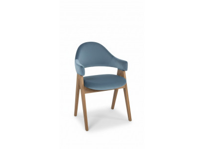 Set vu 4x Still Luxus Design Polster Massiv Holz Still Sëtz Büro Office Iesszëmmer