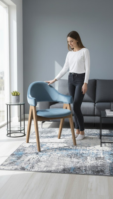 Iesszëmmer Set 6x Stull Luxus Design Polster Massiv Holz Still Sëtz Büro