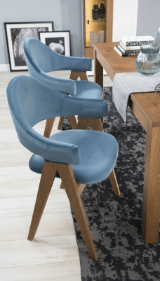 Iesszëmmer Set 6x Stull Luxus Design Polster Massiv Holz Still Sëtz Büro