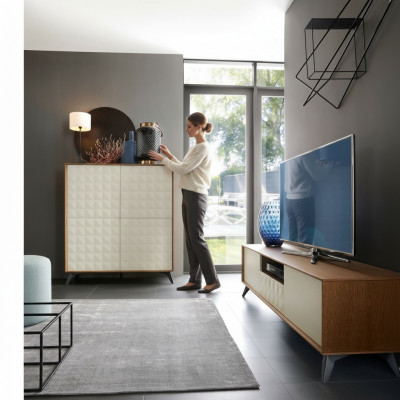 Set Modern Wunnwand Kommode RTV Wunnzëmmer Stil Wunnwänn