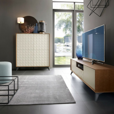 Set Modern Wunnwand Kommode RTV Wunnzëmmer Stil Wunnwänn