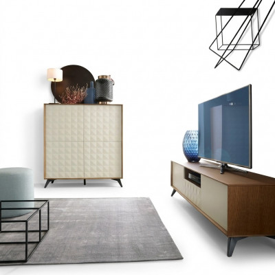 Set Modern Wunnwand Kommode RTV Wunnzëmmer Stil Wunnwänn