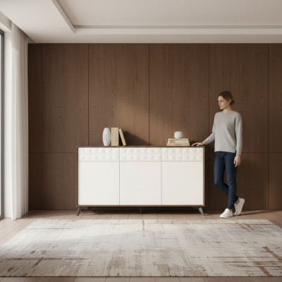 Luxus Kommod Schaf Sideboard Kommoden Schief Stil Miwwelen Anrichte 167 cm xxl