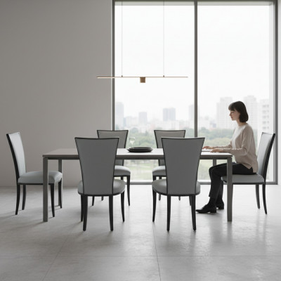 Set 6x Massivholz Still Iesszëmmerstill Designer Still Stiller Iesszëmmerstiller Nei