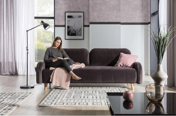 D’lueres grousst Schloofsofa ass aus héichwäertegem Material hiergestallt.