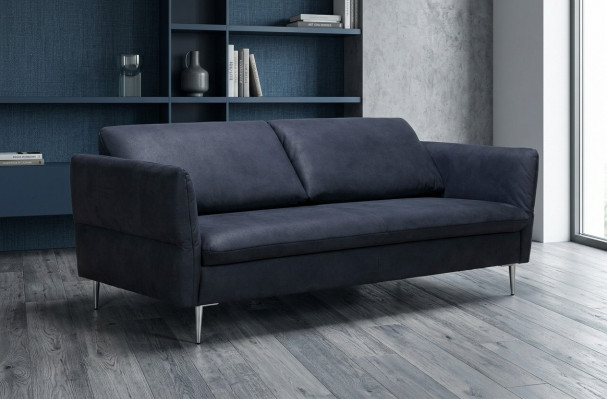 dräisëtzer 3-Sëtzer Sofa Wunnlandschaft Garnitur Stoft Polster Couch Design nei