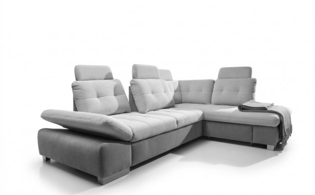 Eckcouch L-Form Couch Wohnlandschaft Garnitur Stoff Couchschlofaaris Schlofsofa