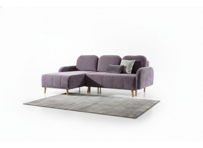 Komfortabele Ecksofa kombinéiert moderenen a funktionale Design
