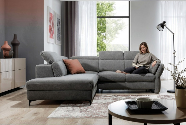 Mega komfortabelt Schlofzofa mat luxuriéiser Polsterung am modernen Stil