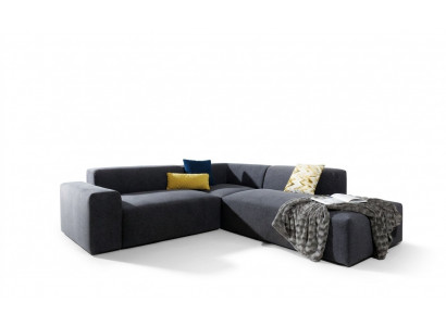Eckcanapé L-Form Canapé Wunnlandschaft Garnitur Polster Stoff Design Modern