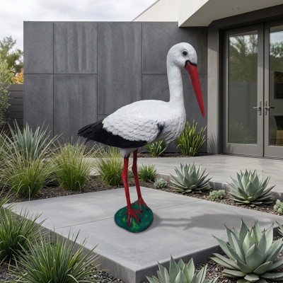 Abstrakt Storch Vull Gaart Dekoratioun Statue Nei Skulpturen Figuren Skulptur
