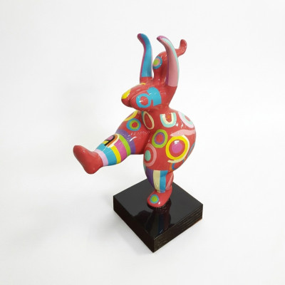Abstrakt Designer Konscht Léif Figur Statue Faarweg Bemoolt Skulpturen Statuen