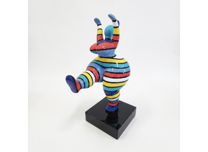 Abstrakt Designer Konscht 50cm Figur Statue Faarweg Bemoolt Skulpturen Statuen Neit
