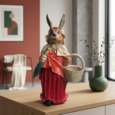 Wollef Routkäppchen Figur Ouschterhuesen Kleed Wollef Tranz Gaart Figur Statu 71cm Neien