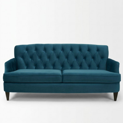 Türkis Royalsen Dräisëtzer Designer Luxus Wunnzëmmer Sofa 3-er Canapé