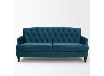 Türkis Royalsen Dräisëtzer Designer Luxus Wunnzëmmer Sofa 3-er Canapé