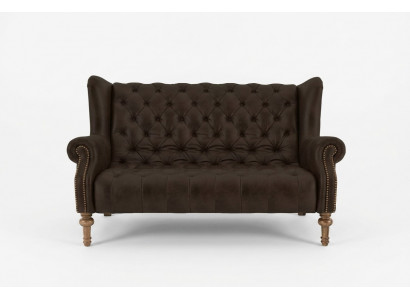Schwaarz Chesterfield Couch Modernen Dräisëtzer Stilvollen 3-er