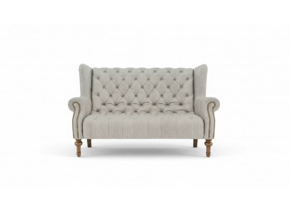 Chesterfield Sofa Canapé Polster Stoff Lieder Canapéën Polster Garnitur 2 Sëtzeger