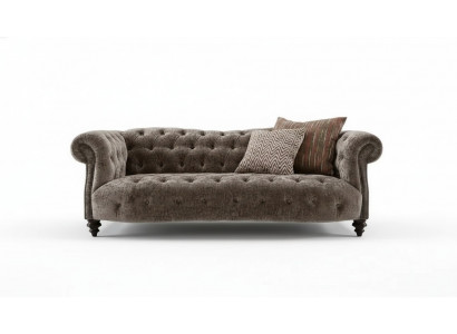 Chesterfield Sofa Canapé Polster Stoff Lieder Couchen Polster Garnitur 3 Sëtzer
