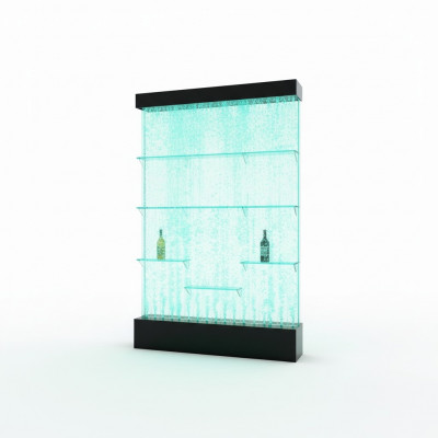 Theke Regaler Designer Beleucht LED Waasser Mauer Bar Regal Kolonn