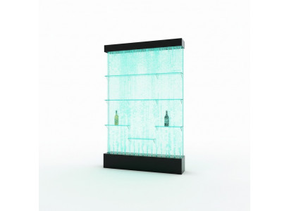 Theke Regaler Designer Beleucht LED Waasser Mauer Bar Regal Kolonn