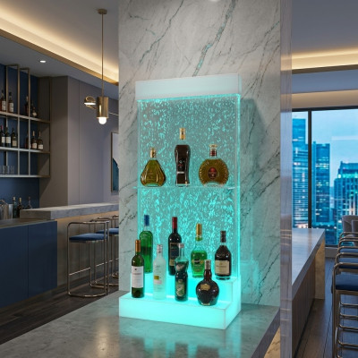 Designer LED Bar Gestell Waasserwand Bar Theke Regal Miwwelen