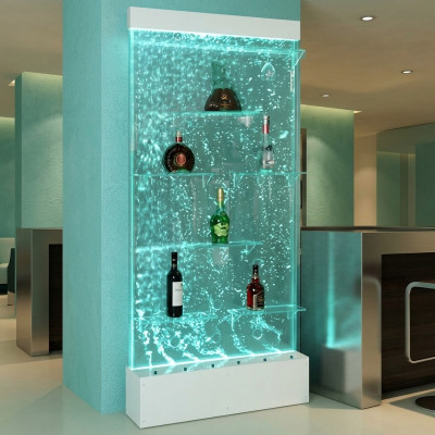 Regaler Designer beliicht LED Waasserwand Bar Regal Kolonn Comptoir Waassersailen
