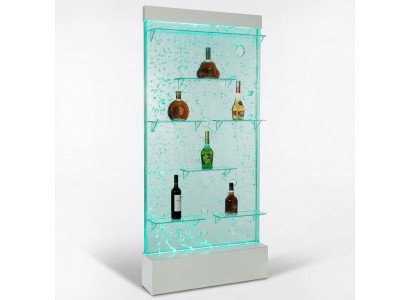 Regaler Designer beliicht LED Waasserwand Bar Regal Kolonn Comptoir Waassersailen