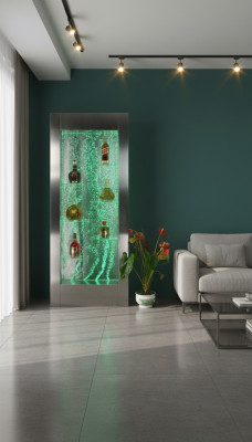 Regal Designer Beliicht Led Waasser Wand Bar Regal Kolonn