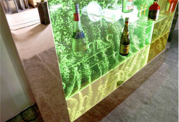 LED Waasser Wand Regal Bar Ariichtung Ausgefalene Regaler Schaf.