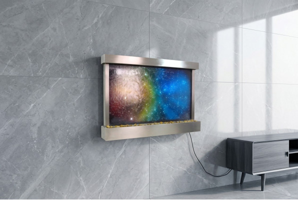 LED Waasserwand Designer Waasser Sailen Waasserfall Bild Kader 145x97